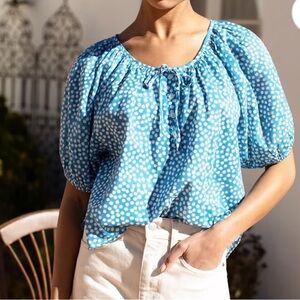 NWT Emerson Fry Luie Top in Painterly Dots. Size Small